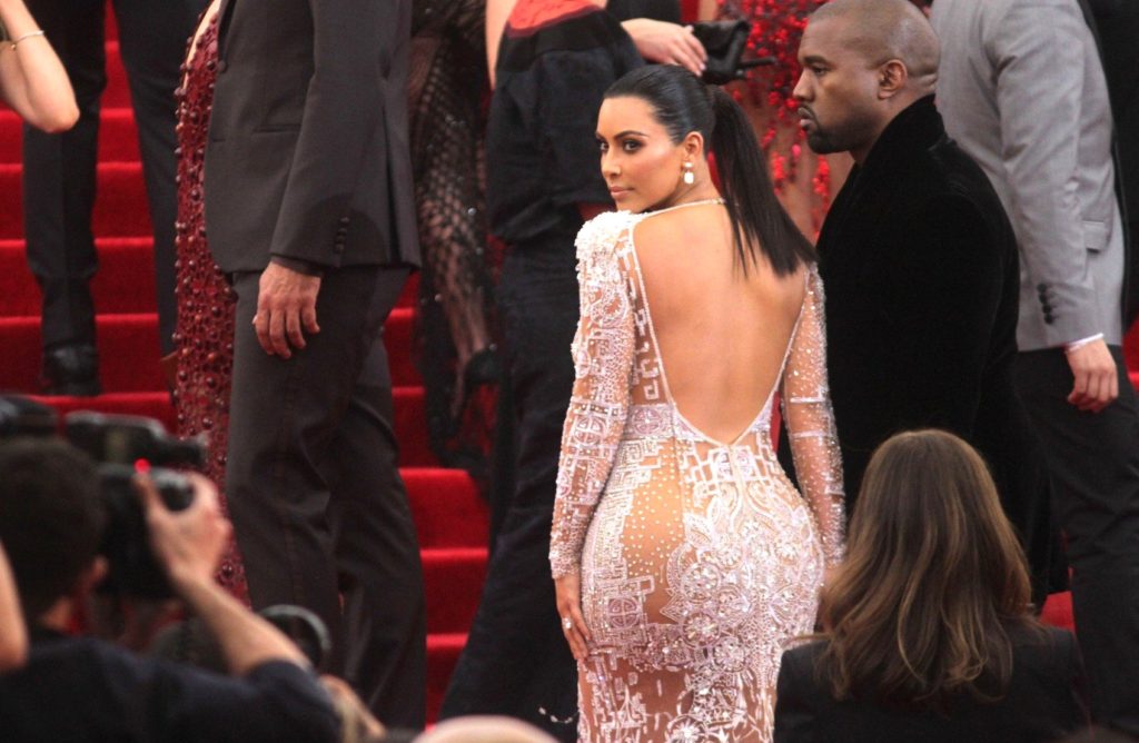 New York, NY - Part 2 - Kim Kardashian and Kanye West arrive at the 2015 Metropolitan Museum of Art's Costume Institute Gala benefit in honor of the museums latest exhibit China: Through the Looking Glass. May 4, 2015, Image: 242423088, License: Rights-managed, Restrictions: NO Brazil, Model Release: no, Credit line: Profimedia, AKM-GSI