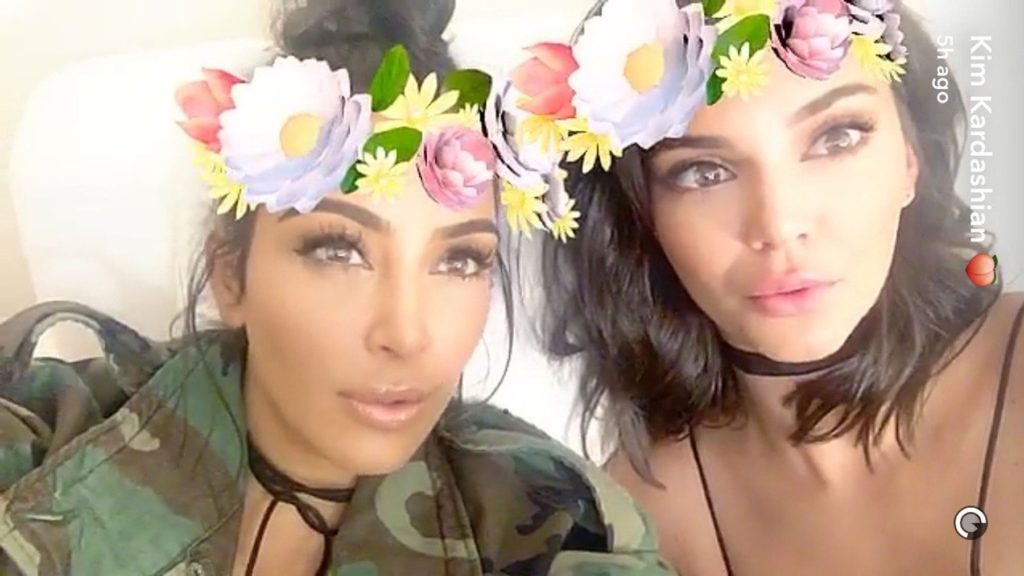 15.July.2016 Kendall Jenner and Kim Kardashian seen in this celebrity social media picture posted via SnapChat!, Image: 294193885, License: Rights-managed, Restrictions: **UK CLIENTS MUST CALL PRIOR TO TV OR ONLINE USAGE PLEASE TELEPHONE +44 208 344 2007***Xposure Photos does not claim any Copyright or License in the attached material**, Model Release: no, Credit line: Profimedia, Xposurephotos