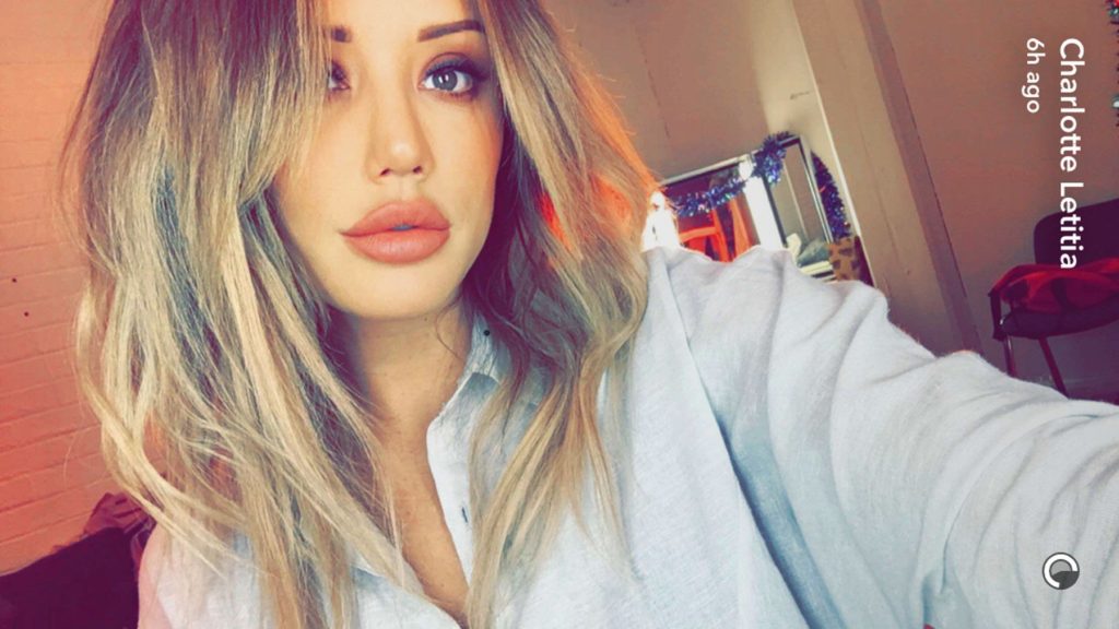 07.December.2016 Charlotte Crosby seen in this Celebrity Social Media photo posted via SnapChat!, Image: 307902027, License: Rights-managed, Restrictions: XPOSURE PHOTOS DOES NOT CLAIM ANY COPYRIGHT OR LICENSE IN THE ATTACHED MATERIAL. ANY DOWNLOADING FEES CHARGED BY XPOSURE ARE FOR XPOSURE'S SERVICES ONLY, AND DO NOT, NOR ARE THEY INTENDED TO, CONVEY TO THE USER ANY COPYRIGHT OR LICENSE IN THE MATERIAL, Model Release: no, Credit line: Profimedia, Xposurephotos