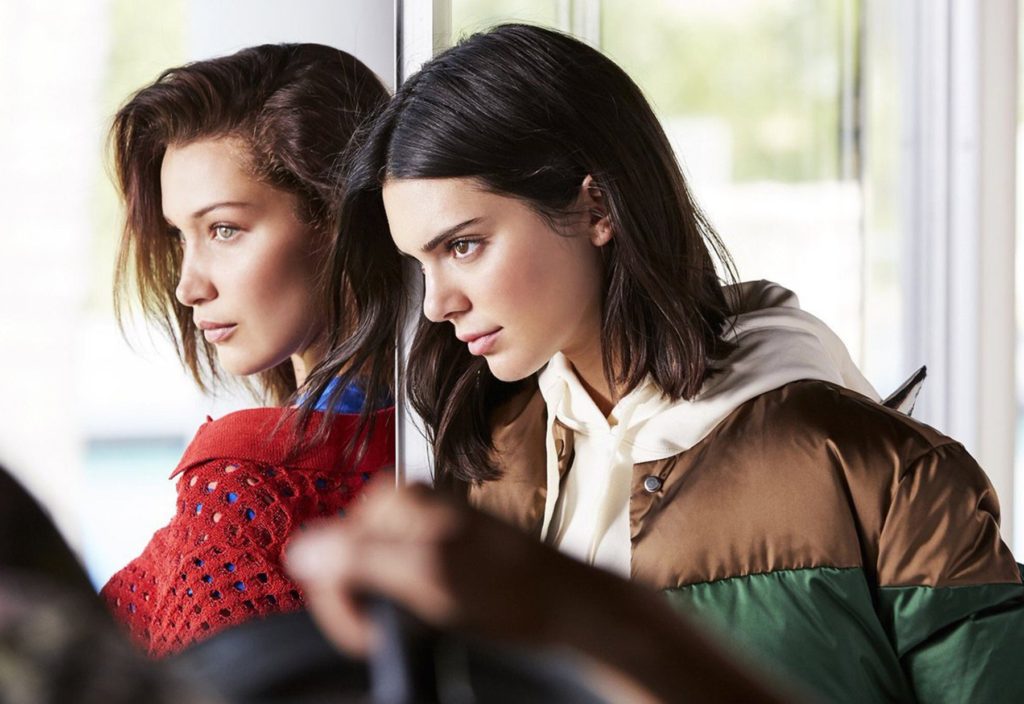 American models Kendall Jenner and Bella Hadid star in Ochery Fall 2017 advertising campaign., Image: 342891624, License: Rights-managed, Restrictions: EDITORIAL USE ONLY, Model Release: no, Credit line: Profimedia, Balawa Pics