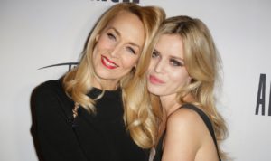 Jerry Hall and Georgia May Jagger attending Angel by Thierry Mugler party held at 'Printemps', in Paris, France on January 30, 2015., Image: 216847626, License: Rights-managed, Restrictions: , Model Release: no, Credit line: Profimedia, Abaca
