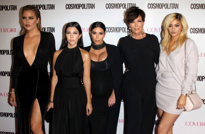 WEST HOLLYWOOD, CA - OCTOBER 12: Khloe Kardashian, Kourtney Kardashian, Kim Kardashian, Kris Jenner and Kylie Jenner at Cosmopolitan's 50th Birthday Celebration at Ysabel on October 12, 2015 in West Hollywood, California., Image: 262287106, License: Rights-managed, Restrictions: , Model Release: no, Credit line: Profimedia, Face To Face A