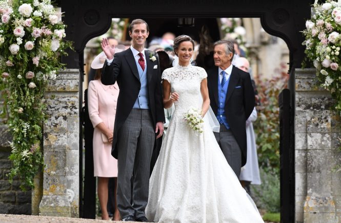 ENGLEFIELD- UK -20th May 2017: The wedding of Pippa Middleton, sister of Kate, Duchess of Cambridge takes place at St Mark's Church Englefield in Berkshire Pippa marries James Matthews Present at the ceremony were her sister, Kate with Prince William and Prince Harry Prince George and Princess Charlotte were pageboy and bridesmaids Pool Photo supplied by Ian Jones, Image: 332988539, License: Rights-managed, Restrictions: , Model Release: no, Credit line: Profimedia, Allpix Press