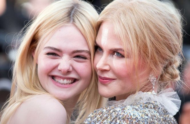 Elle Fanning and Nicole Kidman leave the Palais des Festivals after the "How To Talk To Girls At Parties" screening during the 70th annual Cannes Film Festival at Palais des Festivals on May 21, 2017 in Cannes, France//NIVIERE_1952011/Credit:NIVIERE/VILLARD/SIPA/1705212059, Image: 333100774, License: Rights-managed, Restrictions: , Model Release: no, Credit line: Profimedia, TEMP Sipa Press