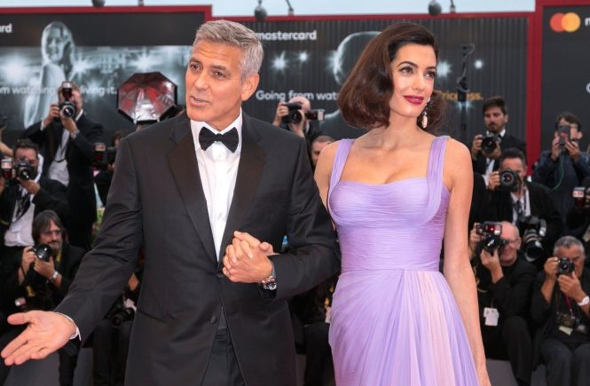 George Clooney and Amal Clooney attend the premiere of 'Suburbicon' during the 74th Venice Film Festival at Palazzo del Cinema in Venice, Italy, on 02 September 2017., Image: 348138128, License: Rights-managed, Restrictions: NOT FOR SALE IN: GERMANY., Model Release: no, Credit line: Profimedia, TEMP Camerapress
