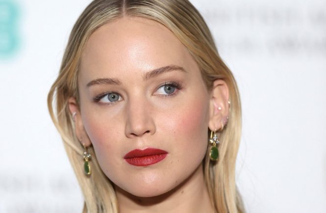 Jennifer Lawrence attending the EE British Academy Film Awards 2018, The BAFTAs, held at the Royal Albert Hall in London on 18/02/2018., Image: 363670280, License: Rights-managed, Restrictions: , Model Release: no, Credit line: Profimedia, TEMP Camerapress
