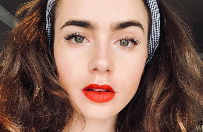 Lily Collins (lilyjcollins / 04.07.2018): Rockabilly Lily bringing the festivities to Europe. Happy 4th of July!.."", Image: 376942232, License: Rights-managed, Restrictions: , Model Release: no, Credit line: Profimedia, Face To Face A