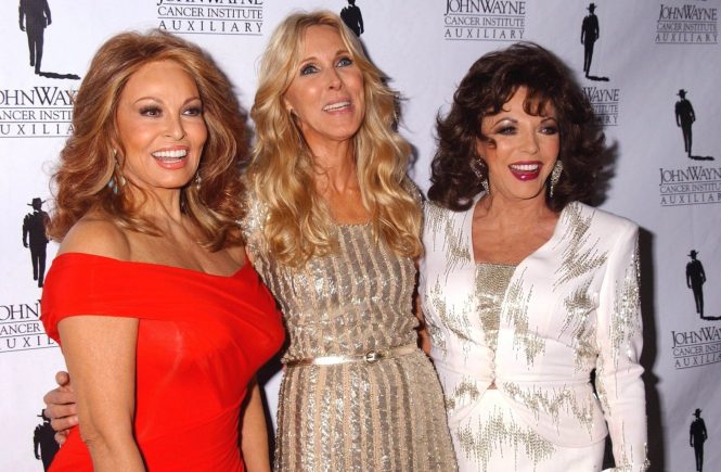 RAQUEL WELCH & ALANA STEWART & JOAN COLLINS The 26th Annual Odyessy Ball Benefiting The John Wayne Cancer Institute Beverly Hilton, Beverly Hills, CA 04-09-2011, Image: 100385007, License: Rights-managed, Restrictions: I15394CHW, Model Release: no, Credit line: Profimedia, Globe