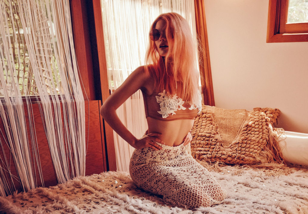 German fashion model Alena Blohm stars in 'Wanderlust' Spring 2015 collection by For Love and Lemons., Image: 215173219, License: Rights-managed, Restrictions: EDITORIAL USE ONLY, Model Release: no, Credit line: Profimedia, Balawa Pics