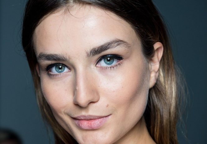 Model backstage in a beauty, makeup and hair shoot, as part of the women's ready-to-wear summer 2015 Paris women fashion week, Paris, France Mugler/PIXEL-FORMULA_438/Credit:PIXELFORMULA/SIPA/1410302124, Image: 233803472, License: Rights-managed, Restrictions: , Model Release: no, Credit line: Profimedia, TEMP Sipa Press