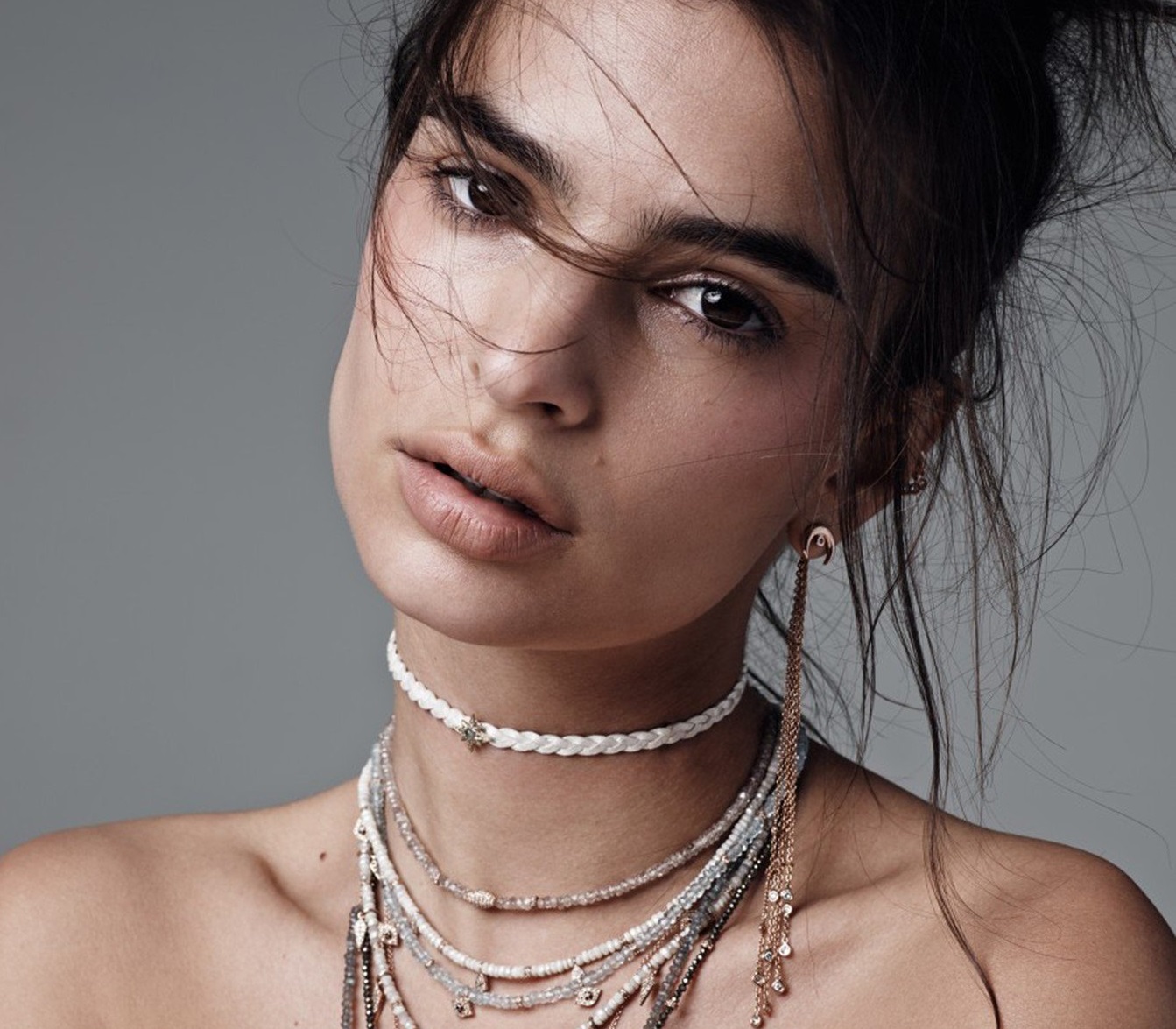Emily Ratajkowski in the new spring summer 2016 ad campaign of Jackie Aiche jewels, Image: 278716348, License: Rights-managed, Restrictions: , Model Release: no, Credit line: Profimedia, Thunder Press