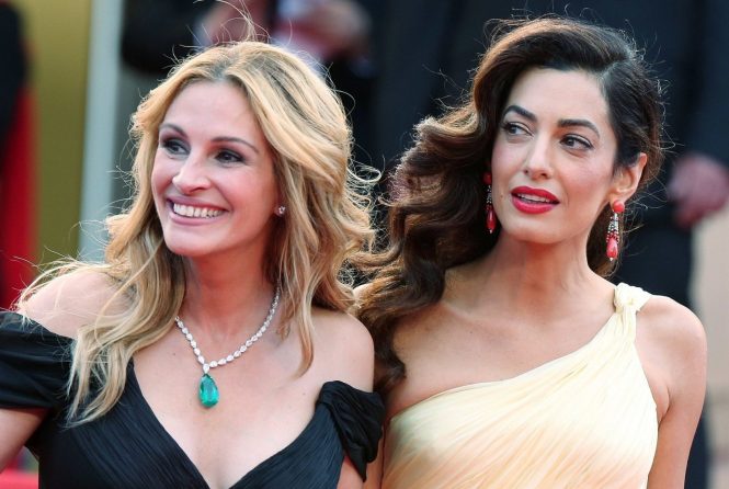 Julia Roberts and Amal Clooney attend the screening of 'Money Monster' at the annual 69th Cannes Film Festival at Palais des Festivals on May 12, 2016 in Cannes, France, Image: 284271826, License: Rights-managed, Restrictions: , Model Release: no, Credit line: Profimedia, KCS Presse