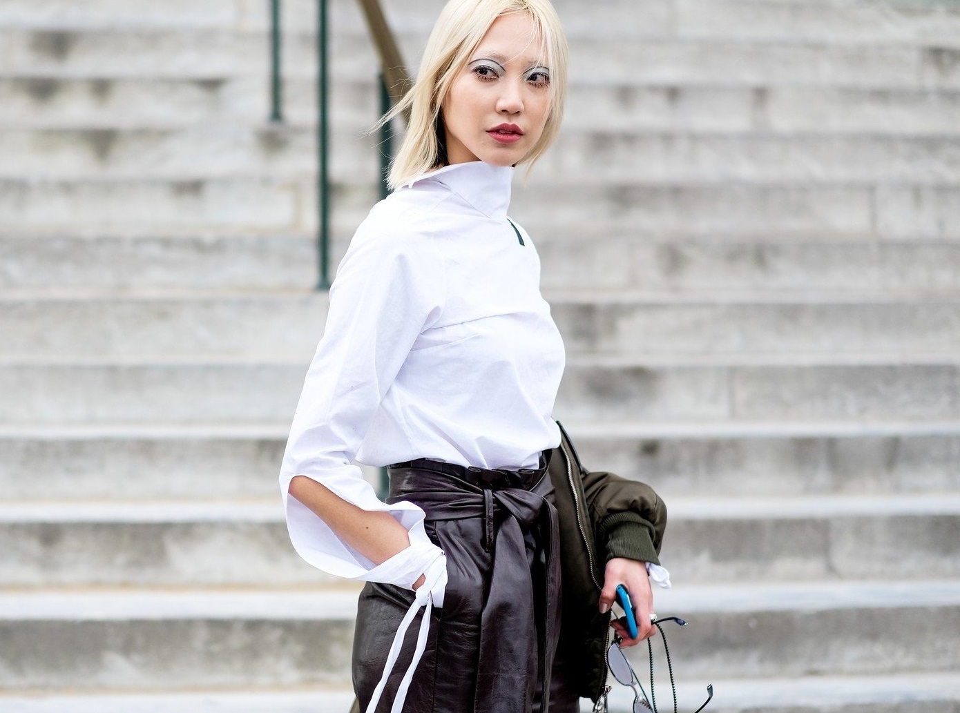 Street style, model Soo Joo after Chanel Fall-Winter 2017-2018 show held at Grand Palais, in Paris, France, on March 7th, 2017., Image: 324211595, License: Rights-managed, Restrictions: , Model Release: no, Credit line: Profimedia, Abaca