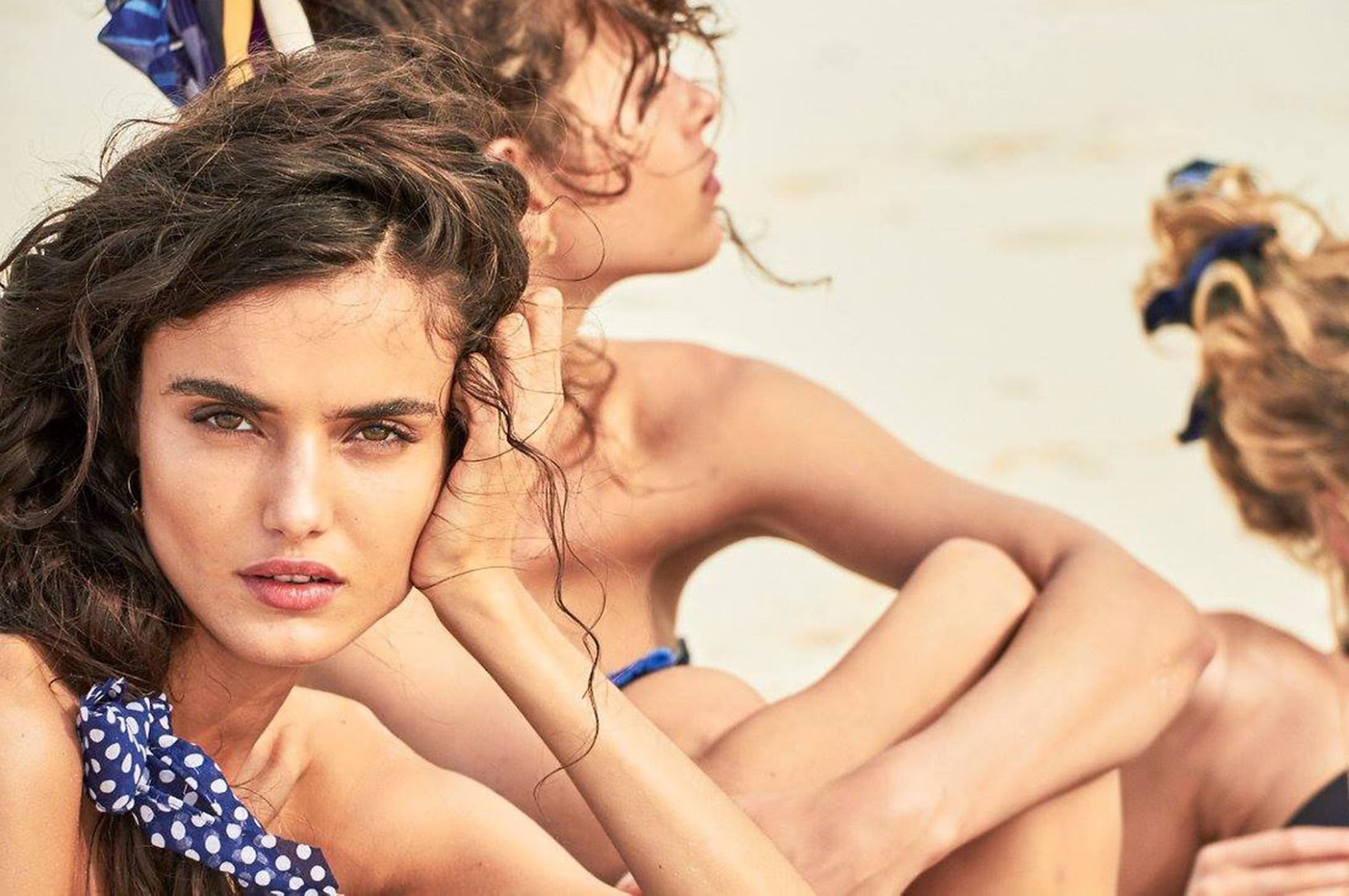 Fashion models Spanish Blanca Padilla and German Toni Garrn star in Calzedonia Spring Summer 2017 swimwear collection., Image: 329528890, License: Rights-managed, Restrictions: EDITORIAL USE ONLY, Model Release: no, Credit line: Profimedia, Balawa Pics