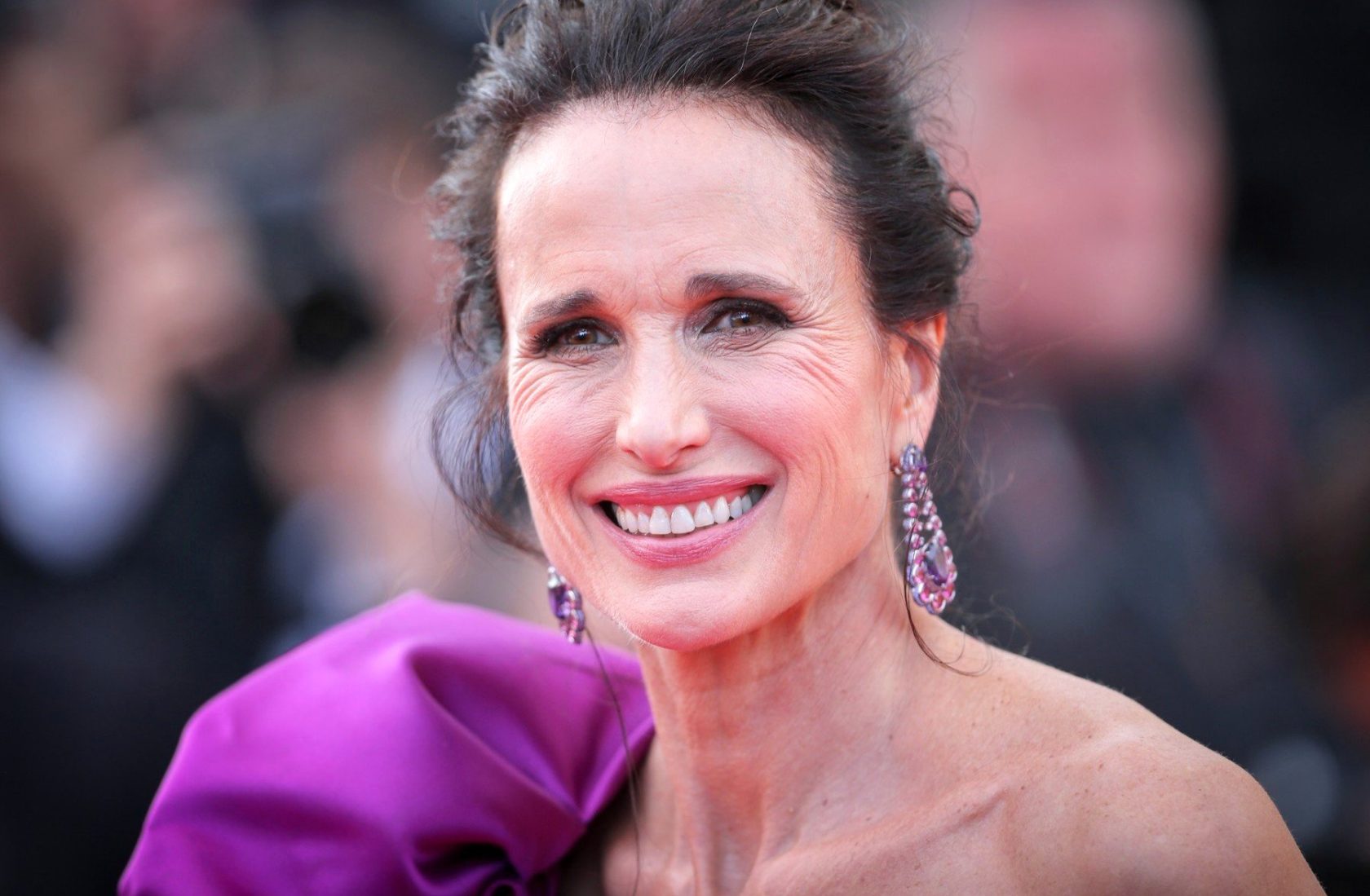 Andie MacDowell attends the 'The Meyerowitz Stories' screening during the 70th annual Cannes Film Festival at Palais des Festivals on May 21, 2017 in Cannes, France, Image: 333108729, License: Rights-managed, Restrictions: Worldwide rights, Model Release: no, Credit line: Profimedia, Crystal pictures