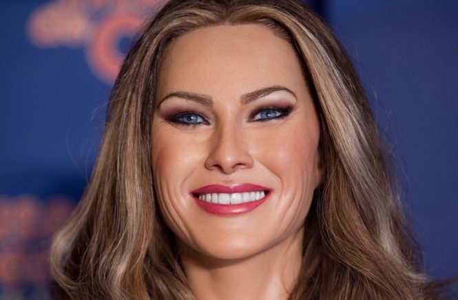 This pic: Melania Trump wax figure **UK ONLINE USAGE FEE 1st PIC-£40, 2nd PIC-£20, THEN £10 PER PIC INCLUDING VIDEO GRABS. - NO PRICE CAP - VIDEO £50** JOB REF: 20297 DMS DATE: 20.07.17 **MUST CREDIT SOLARPIX.COM AS CONDITION OF PUBLICATION** **CALL US ON: +34 952 811 768**, Image: 342539581, License: Rights-managed, Restrictions: **MUST CREDIT SOLARPIX.COM OR DOUBLE FEE WILL BE CHARGED**, Model Release: no, Credit line: Profimedia, SOLARPIX