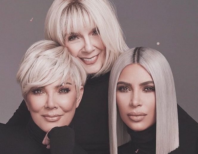 Kim Kardashian (kimkardashian / 13.03.2018): "MARCH 23 CONCEALER KITS launching on KKWBEAUTY.COM thanks to my mom & grandma for being the best models and going blonde for this shoot! Im so proud that my concealers have anti aging properties and we used models ranging from their 20s to 80s! Go to @kkwbeauty to see all of our swatches and product shots!", Image: 365973208, License: Rights-managed, Restrictions: , Model Release: no, Credit line: Profimedia, Face To Face A