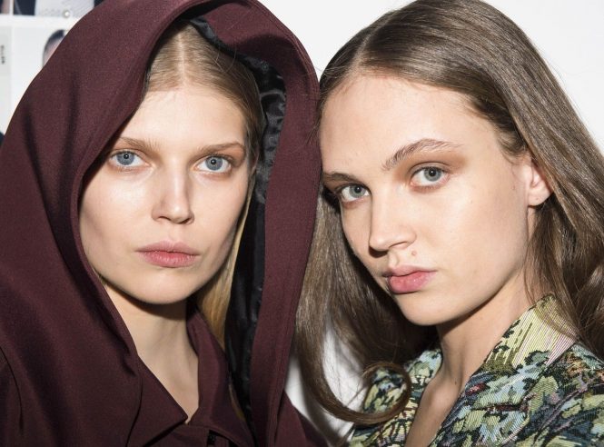 Models backstage, before the fashion show,Backstage, Beauty, make up, Womenswear, winter 2018 2019,//Z-PIXEL-FORMULA_C_218/Credit:pixelformula/SIPA/1804041650, Image: 367715790, License: Rights-managed, Restrictions: , Model Release: no, Credit line: Profimedia, TEMP Sipa Press