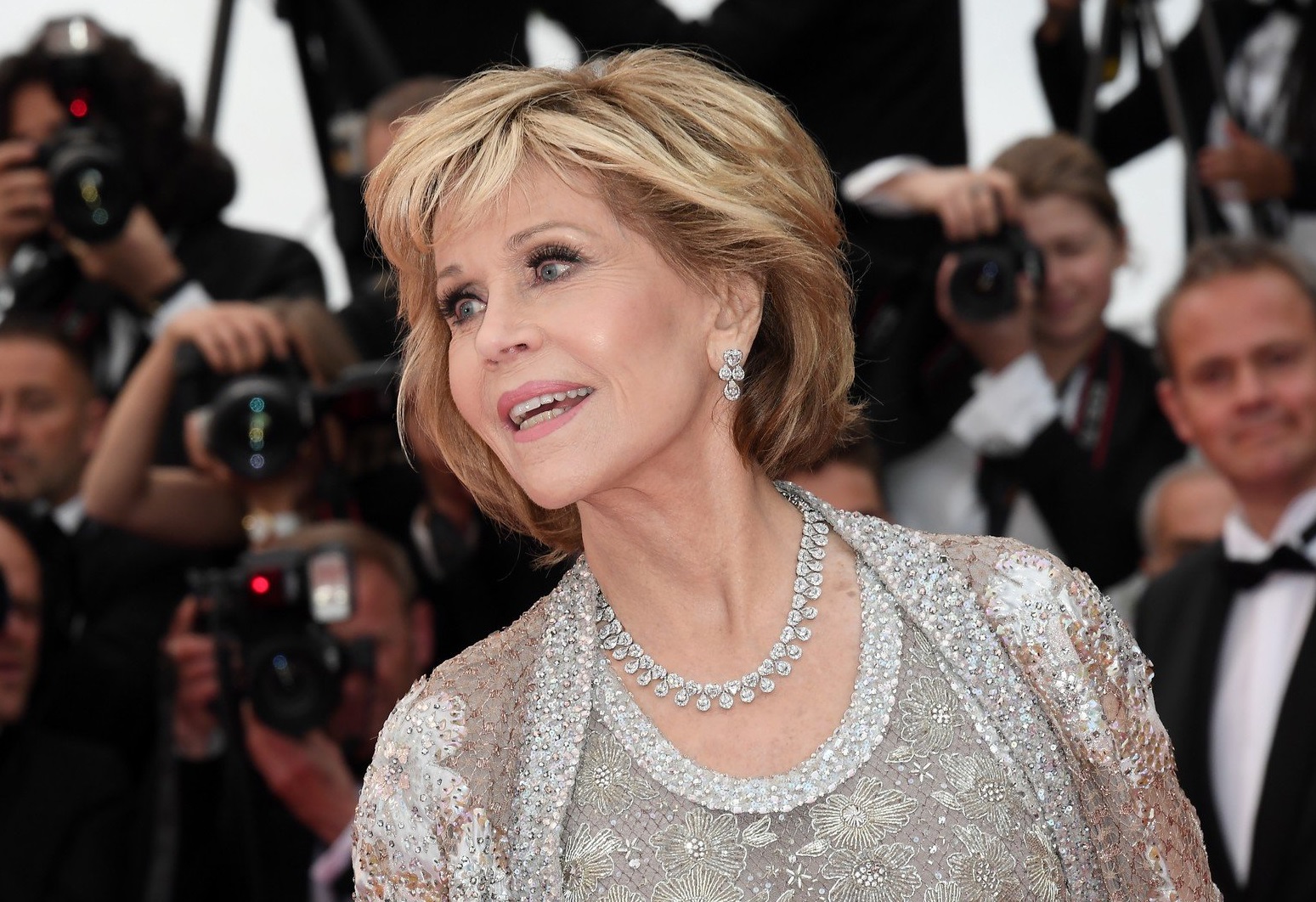 Jane Fonda 'Blackkklansman' premiere, 71st Cannes Film Festival, 14 May 2018, Image: 371776278, License: Rights-managed, Restrictions: UK and ITALY OUT - Fee Payable Upon Reproduction - For queries contact Avalon.red - sales@avalon.red London: +44 (0) 20 7421 6000 Los Angeles: +1 (310) 822 0419 Berlin: +49 (0) 30 76 212 251 Madrid: +34 91 533 4289, Model Release: no, Credit line: Profimedia, Uppa entertainment