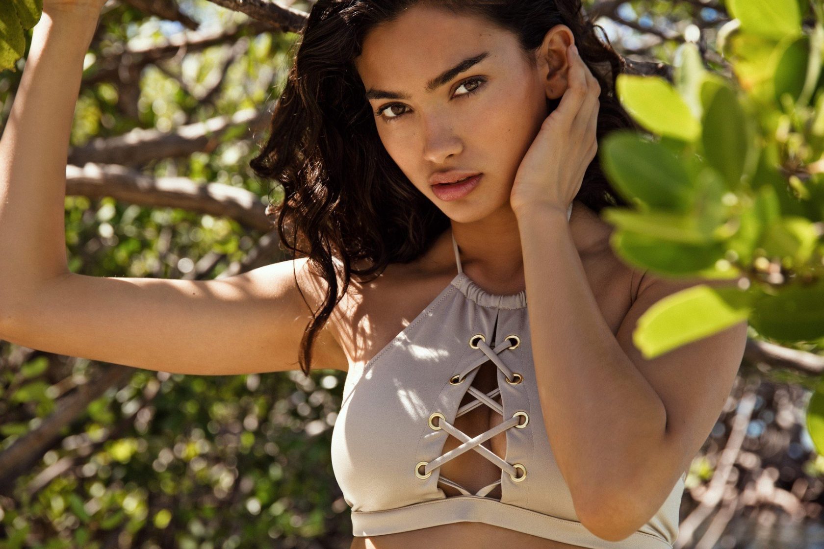 Shes posed for some of the hottest brands and mags on the planet and for her latest turn, Australian-Swedish-Indian model Kelly Gale looks out of this world. The 23-year-old Chanel, Victorias Secret and Sports Illustrated Swimsuit star has now been snapped up by Italian brand Yamamay, and is seen here duly modeling some swimsuits from the summer 2018 collection. Posing in front of palm trees, the ocean in the background, and sitting on a wooden dock, Kelly strike some seriously sexy poses for the Puerto Rico campaign, which is also raising awareness about the environment with a #savetheocean hashtag. And if we are to expect more shots of Kelly posing in her bikini by the ocean, then its certainly worth saving. 30 May 2018, Image: 373412036, License: Rights-managed, Restrictions: World Rights, Model Release: no, Credit line: Profimedia, Mega Agency