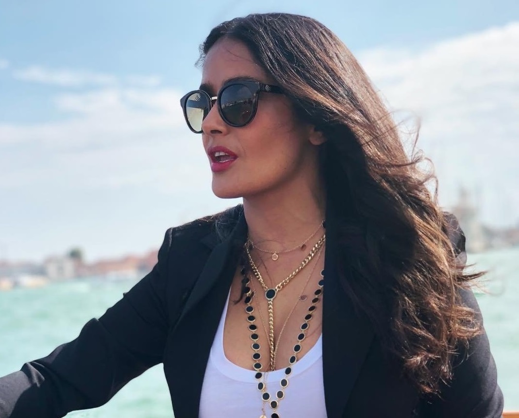 Salma Hayek releases a photo on Instagram with the following caption: "I u2764ufe0f Venice"., Image: 384988044, License: Rights-managed, Restrictions: *** No USA Distribution *** For Editorial Use Only *** Not to be Published in Books or Photo Books *** Handling Fee Only ***, Model Release: no, Credit line: Profimedia, SIPA USA