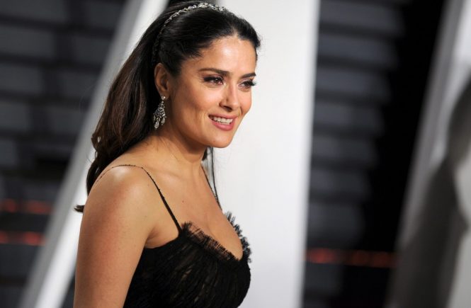 Salma Hayek at the Vanity Fair party, 89th Annual Academy Awards, Los Angeles, USA. 26.02.2017, Image: 322820436, License: Rights-managed, Restrictions: WORLD RIGHTS- Fee Payable Upon Reproduction - For queries contact Photoshot - sales@avalon.red London: +44 (0) 20 7421 6000 Los Angeles: +1 (310) 822 0419 Berlin: +49 (0) 30 76 212 251, Model Release: no, Credit line: Profimedia, Uppa entertainment