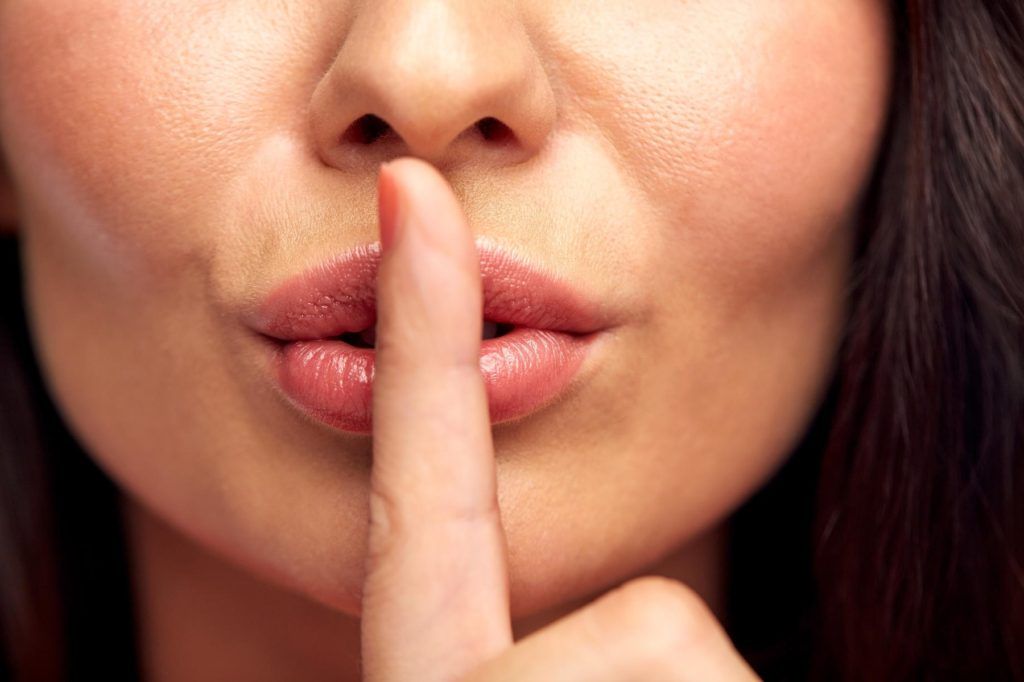 silence, gesture and beauty concept - close up of young woman holding finger on lips, Image: 269205461, License: Royalty-free, Restrictions: , Model Release: yes, Credit line: Profimedia, Alamy