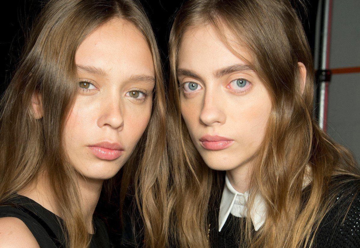 FOR EDITORIAL USE ONLY. Noon by Noor Backstage New York Ready to Wear. Spring/Summer 2018. Russian model Odette Pavlova (R). ADDITIONAL IMAGES AVAILABLE ON REQUEST., Image: 355897289, License: Rights-managed, Restrictions: , Model Release: no, Credit line: Profimedia, TEMP Camerapress