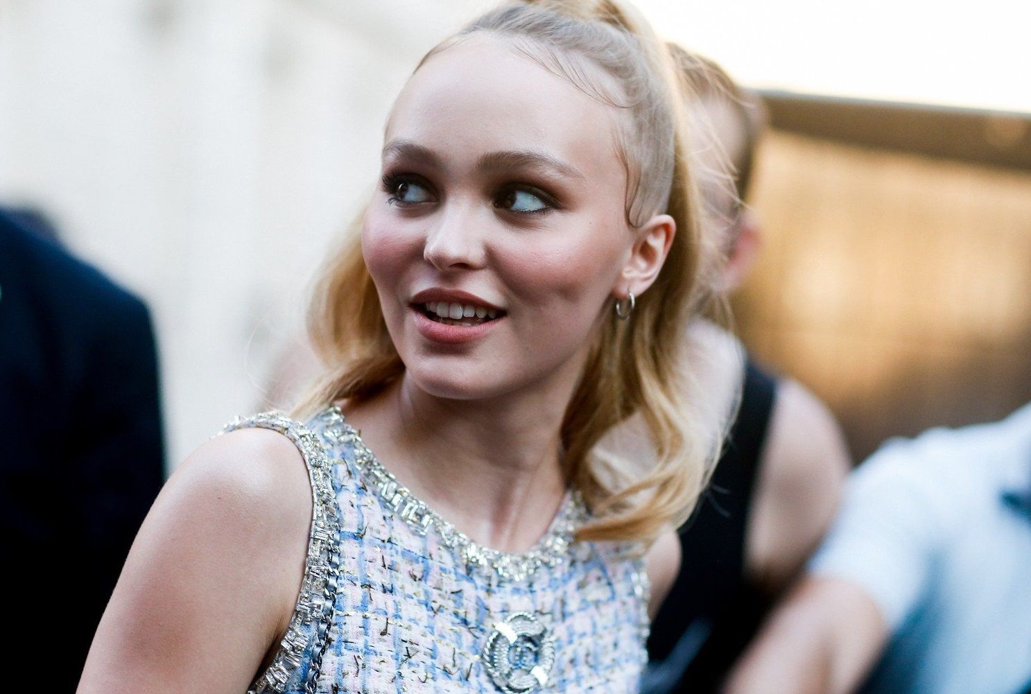 Street style, Lily-Rose Depp arriving at Vogue Foundation Dinner during Fall-Winter 2018-2019 Haute Couture, held at Palais Galliera, in Paris, France, on July 3rd, 2018., Image: 377299197, License: Rights-managed, Restrictions: , Model Release: no, Credit line: Profimedia, Abaca