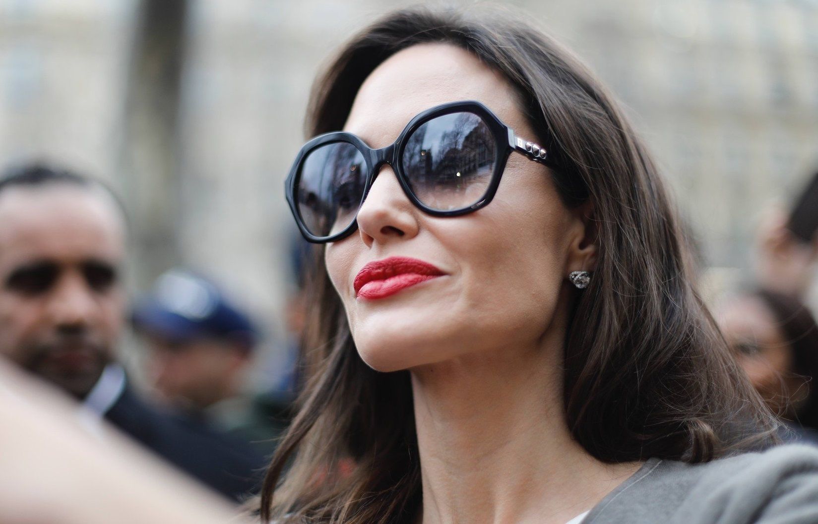 Angelina Jolie goes to Guerlain perfumes shop on the Champs-Elysees for 2nd day of shooting the new advertising of the french fragrance on January 30, 2018 in Paris, France., Image: 361836574, License: Rights-managed, Restrictions: , Model Release: no, Credit line: Profimedia, Abaca