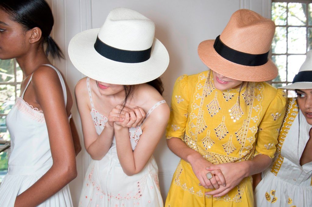 FOR EDITORIAL USE ONLY. Temperley. Backstage London Ready to Wear. Spring/Summer 2016. ALTERNATIVE IMAGES AVAILABLE ON REQUEST., Image: 264037537, License: Rights-managed, Restrictions: , Model Release: no, Credit line: Profimedia, TEMP Camerapress