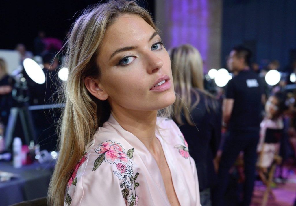 A model is getting prepared in Backstage ahead of the Victoria's Secret Fashion Show at the Mercedes-Benz Arena Shanghai in Shanghai, China on November 20, 2017. Photo by Aurore Marechal/ABACAPRESS.COM