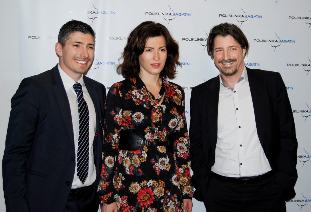 Ravnatelj Poliklinike Bagatin Ognjen Bagatin, vlasnica portala estetica.hr Tea Batinić Janjuš i dr. Tomica Bagatin