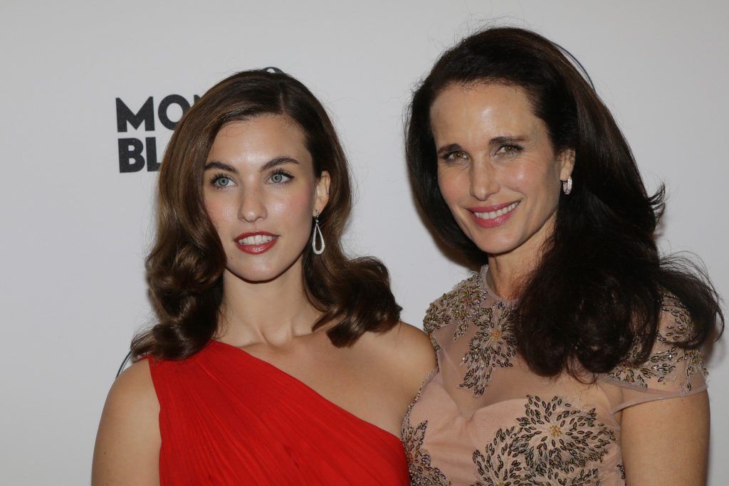 ANDIE MACDOWELL and her daughter RAINEY QUALLEY attend the PRIX MONTBLANC 2013 at the Konzerthaus am Gendarmenmarkt Berlin. Oct. 30,2013, Image: 175631384, License: Rights-managed, Restrictions: , Model Release: no, Credit line: Profimedia, DDP