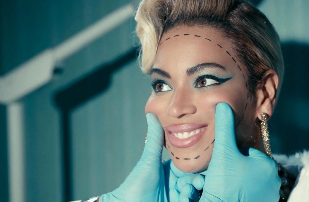 Brooklyn, New York. USA, 2014. Beyonce in the music video for the song 'Pretty Hurts' (©Columbia). The video features a cameo performance from actor Harvey Keitel and depicts Knowles as an apparently trouble beauty queen addicted to pills and vomiting in a toilet. She is Miss 'Third Ward', which is the area of Huston, Texas where Beyonce grew up. There are also images related to plastic surgery and the maintenance of physical beauty. The video finishes with archive footage of Beyonce winning an award as a young girl. Captioned 25 April 2014., Image: 191893218, License: Rights-managed, Restrictions: RESTRICTED RIGHTS Supplied by LMK Media. Editorial Only. LMK Media is not the copyright owner of these Film or TV stills but provides a service only for recognised media outlets ., Model Release: no, Credit line: Profimedia, Landmark