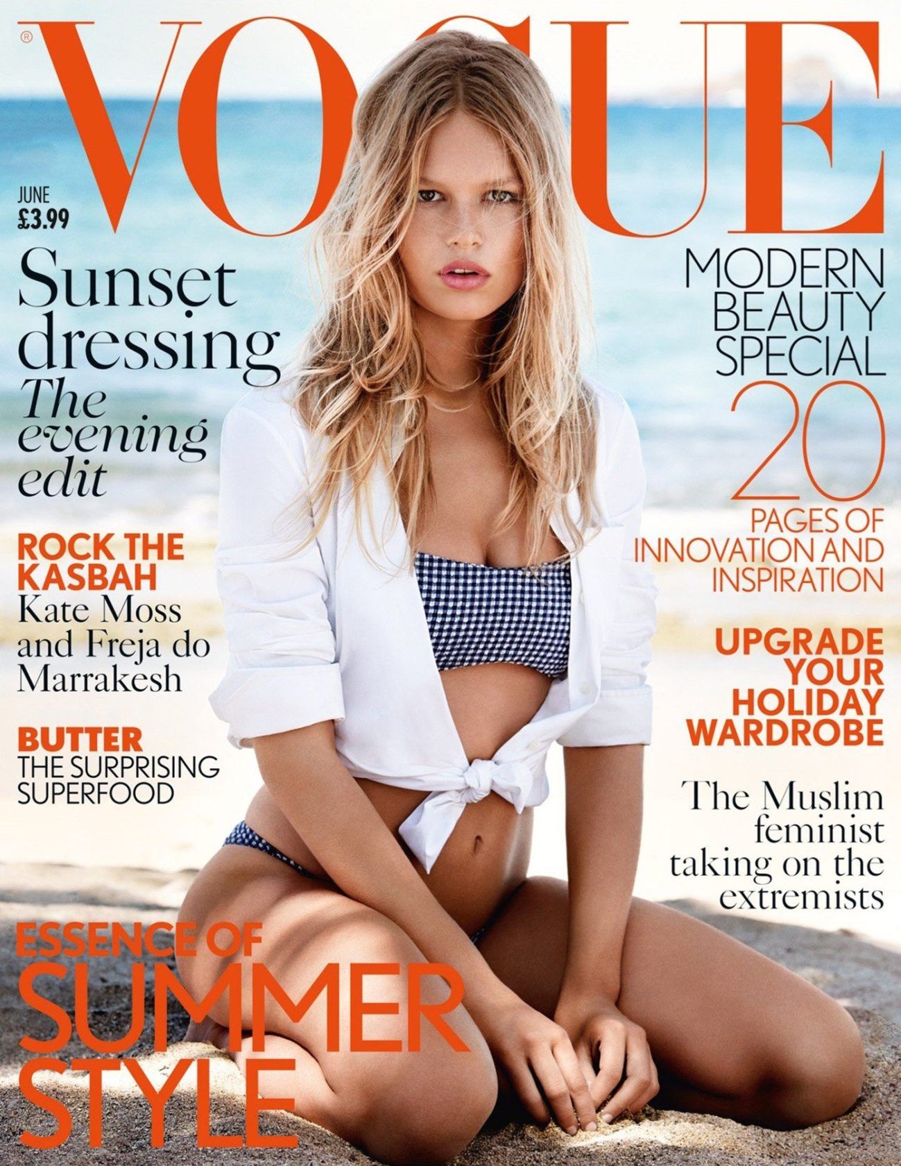 Anna Ewers in the cover of Vogue magazine UK edition june2015, Image: 242381456, License: Rights-managed, Restrictions: , Model Release: no, Credit line: Profimedia, Thunder Press