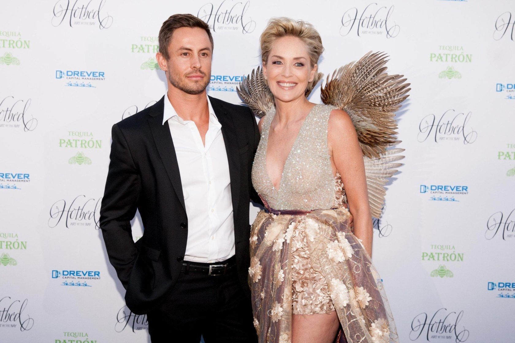 141530, Galen Drever and Sharon Stone attend the Fourth Annual Hotbed Gala at The Drever Estate in Tiburon. Tiburon, California - Saturday August 22, 2015., Image: 256374032, License: Rights-managed, Restrictions: , Model Release: no, Credit line: Profimedia, Pacific coast news
