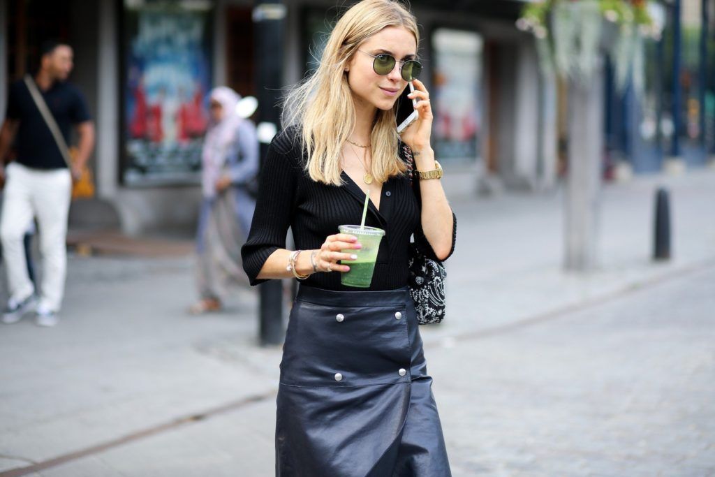 Street style, Pernille Teisbaek arriving at Carin Wester Spring Summer 2016 show held at Berns Hotel, in Stockholm, Sweden, on August 25th, 2015., Image: 256479090, License: Rights-managed, Restrictions: , Model Release: no, Credit line: Profimedia, Abaca