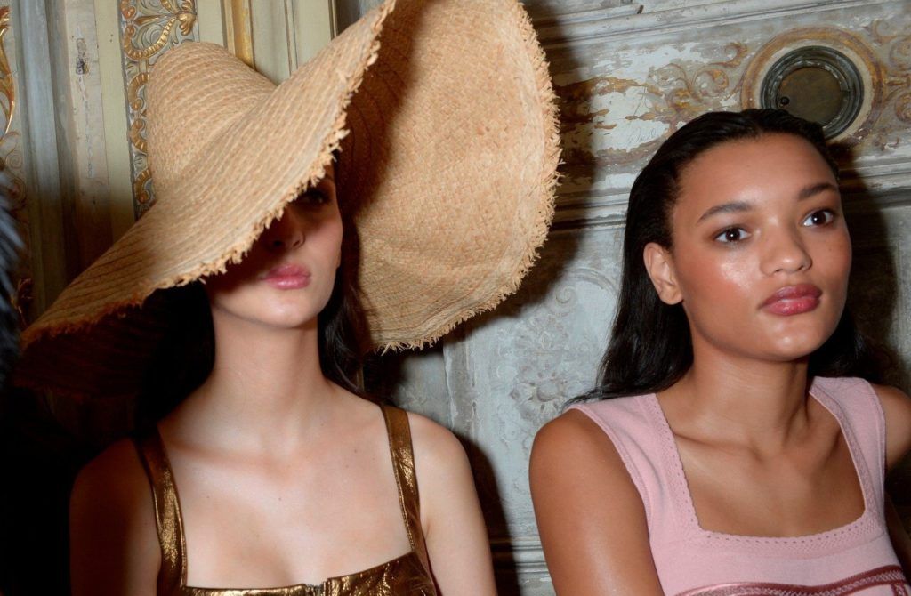 FOR EDITORIAL USE ONLY. Blumarine. Backstage Milan Ready to Wear. Spring/Summer 2017. ALTERNATIVE IMAGES AVAILABLE ON REQUEST., Image: 305693591, License: Rights-managed, Restrictions: , Model Release: no, Credit line: Profimedia, TEMP Camerapress