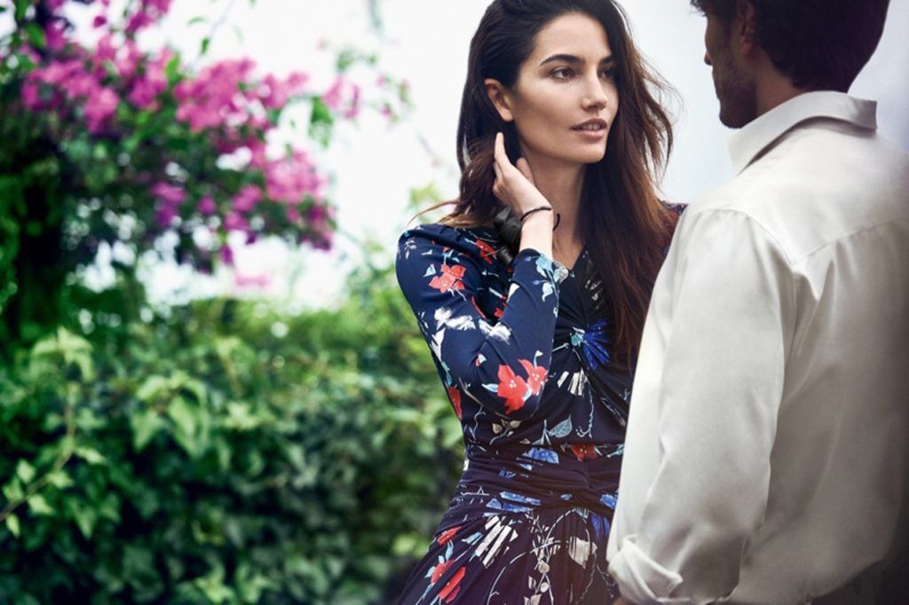 Lily Aldridge, Andres Veleidoso and Mckenna Hellam in Salvatore Ferragamo spring summer campaign 2017
