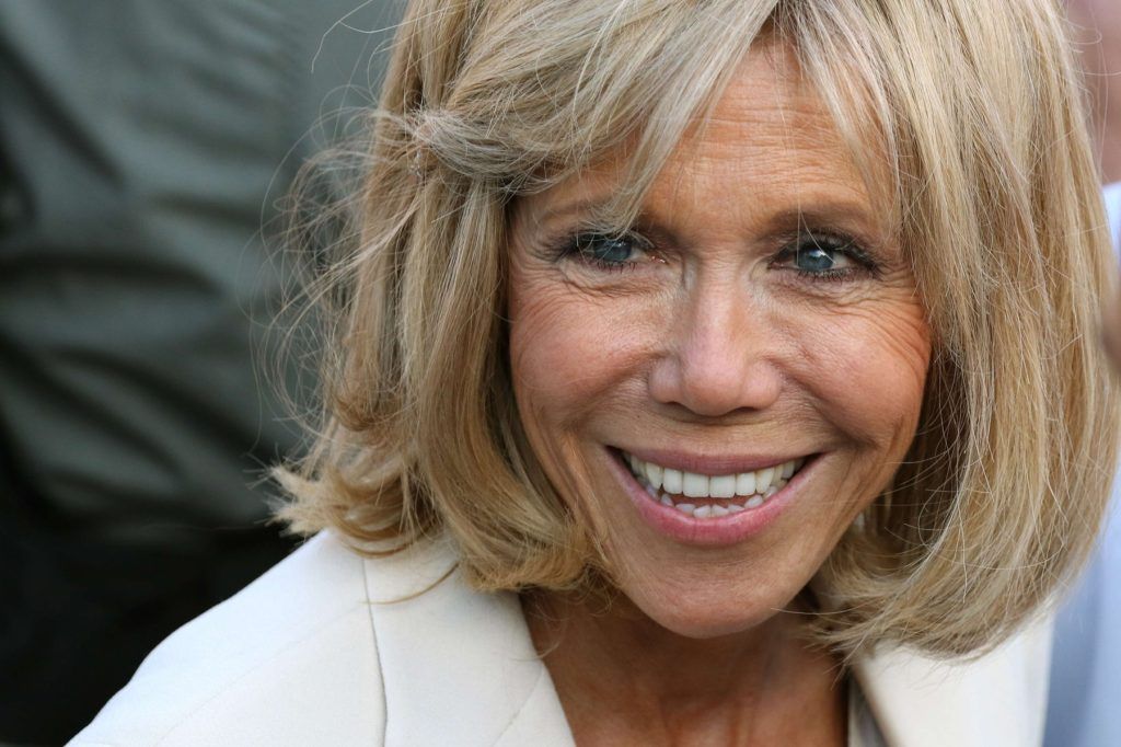 Brigitte Macron - Emmanuel Macron (En Marche political party' s candidate, running for presidency ) on his last public meeting in Albi (South West of France ) on May 04 2017, three days before the French presidential elections.//HAEDRICHJM_104JMH/Credit:Jean-Marc Haedrich/SIPA/1705050546, Image: 331287558, License: Rights-managed, Restrictions: , Model Release: no, Credit line: Profimedia, TEMP Sipa Press