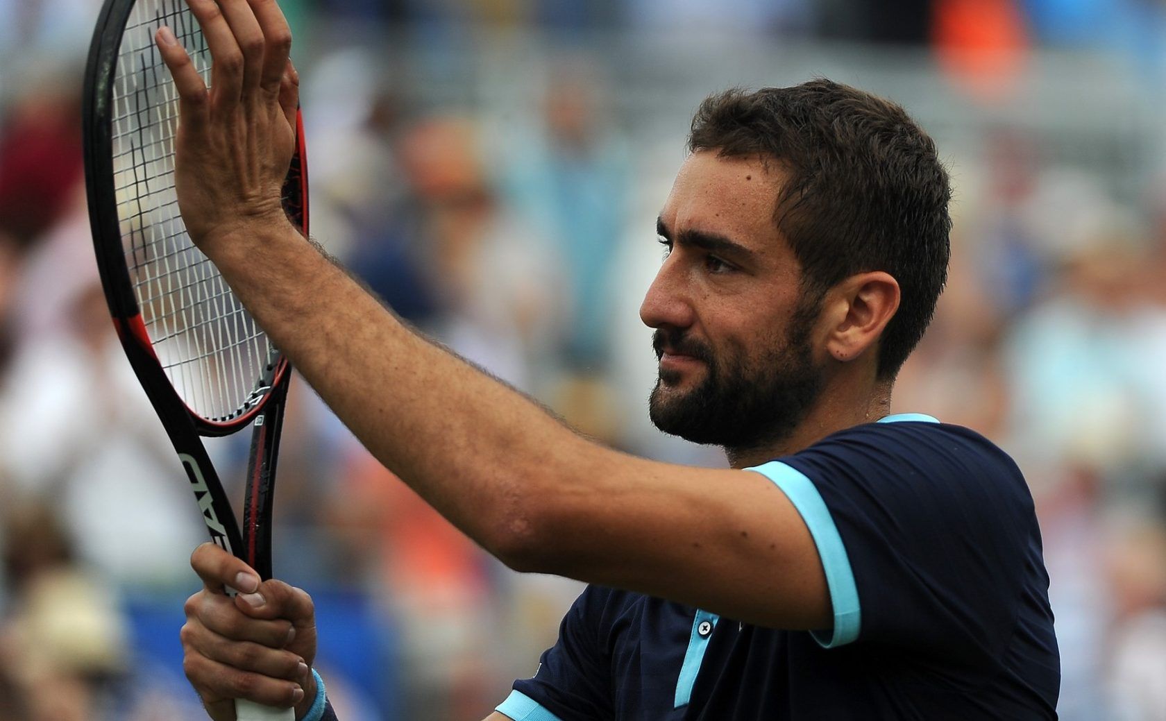 Jun 23, 2017 - England, United Kingdom - Aegon Championships 2017 - Marin Cilic v Donald Young (Credit Image: © Kevin Quigley/Daily Mail/SOLO Syndication), Image: 339246636, License: Rights-managed, Restrictions: , Model Release: no, Credit line: Profimedia, Solo