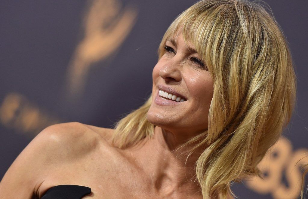 69th Annual Primetime Emmy Awards. Microsoft Theater, Los Angeles, California. Pictured: Robin Wright. EVENT September 17, 2017 Job: 170917A1, Image: 349741629, License: Rights-managed, Restrictions: 000, Model Release: no, Credit line: Profimedia, Bauer Griffin