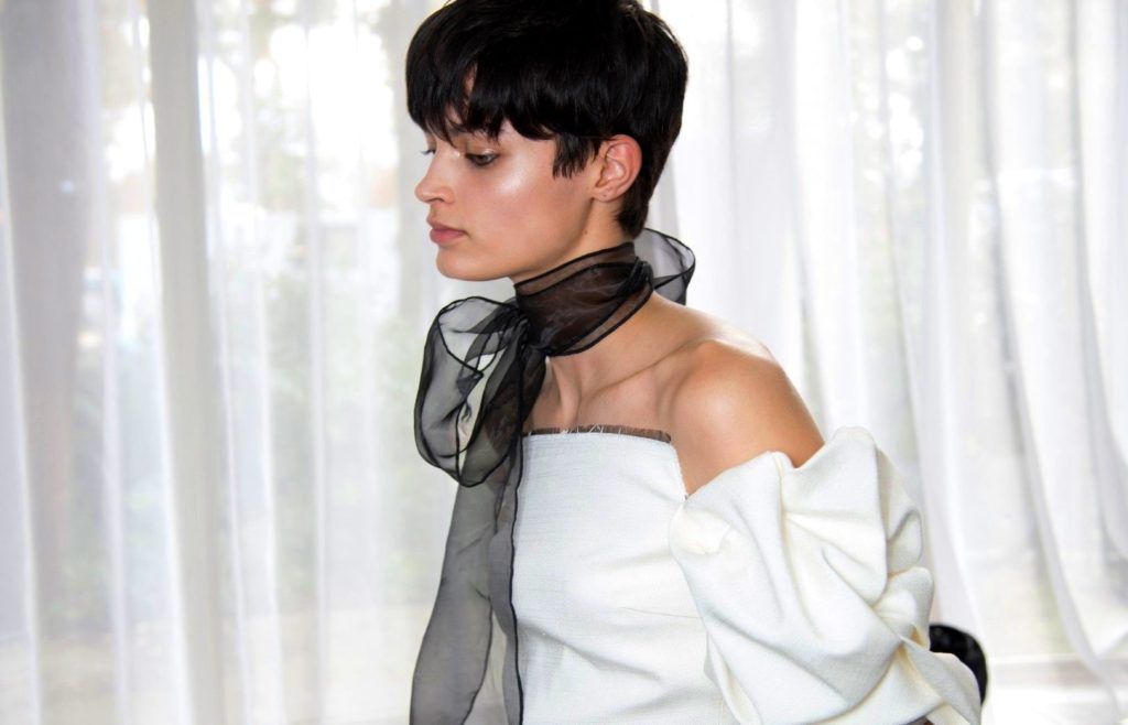 FOR EDITORIAL USE ONLY. Emanuel Ungaro. Backstage Paris Ready to Wear. Spring/Summer 2018. ALTERNATIVE IMAGES AVAILABLE ON REQUEST., Image: 356013400, License: Rights-managed, Restrictions: , Model Release: no, Credit line: Profimedia, TEMP Camerapress