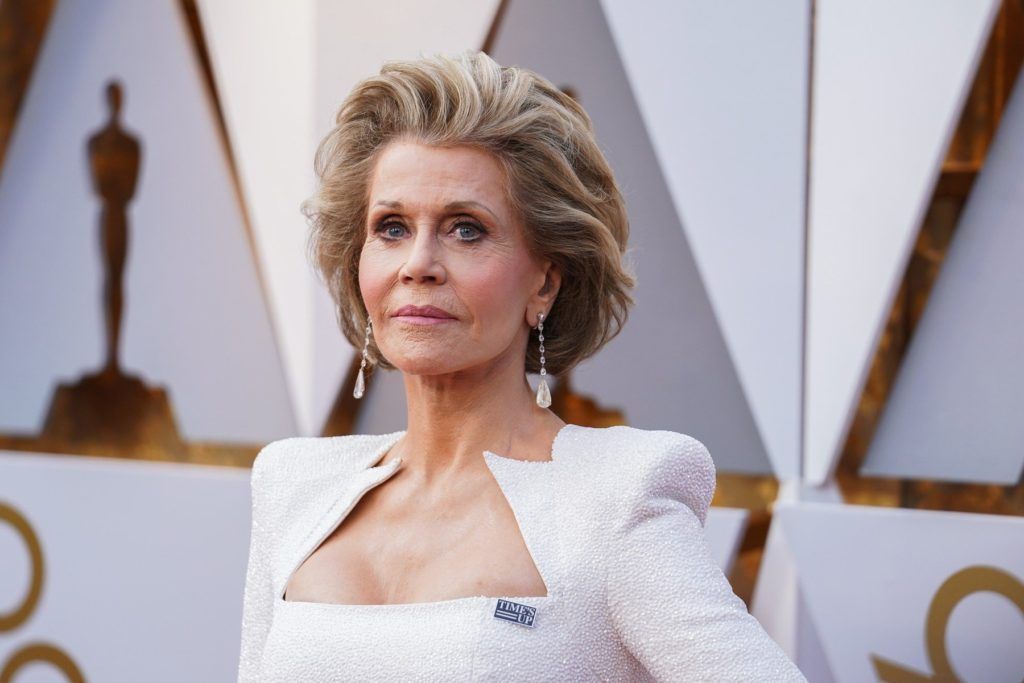 Jane Fonda walking on the red carpet during the 90th Academy Awards ceremony, presented by the Academy of Motion Picture Arts and Sciences, held at the Dolby Theatre in Hollywood, California on March 4, 2018., Image: 365049692, License: Rights-managed, Restrictions: *** World Rights ***, Model Release: no, Credit line: Profimedia, SIPA USA