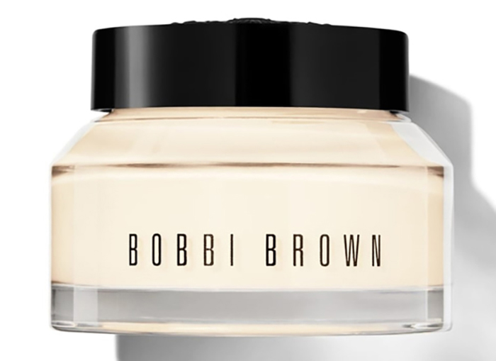 Bobbi Brown Vitamin Enriched Face Base u staklenoj posudici kao hidratantna baza za make-up