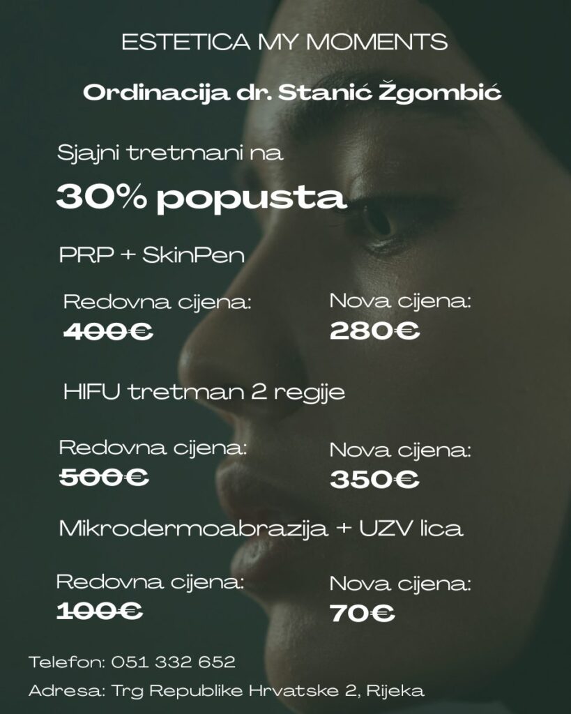 Popusti na tretmane u Ordinaciji dr. Stanić Žgombić
