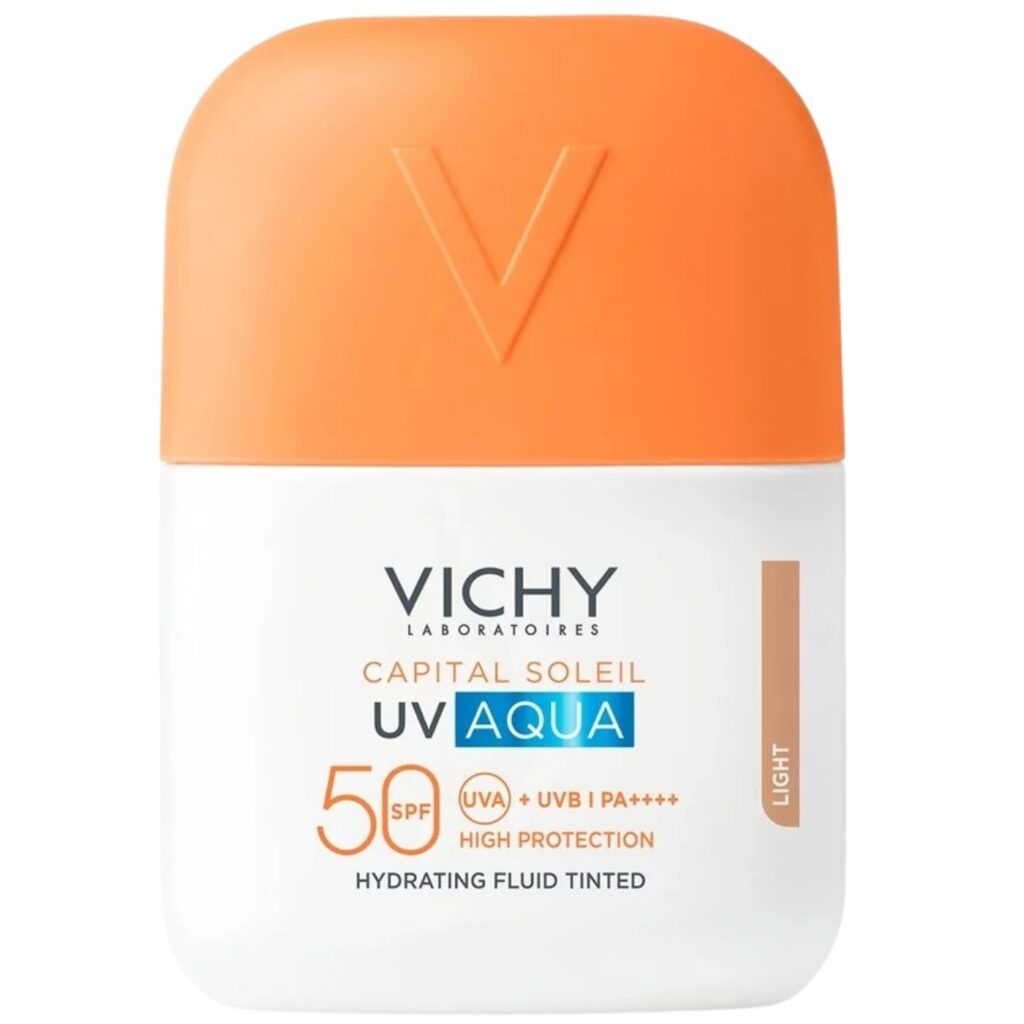 Vichy Capital Soleil UV Aqua tonirani hidracijski fluid SPF50 lagane teksture za svakodnevnu zaštitu kože