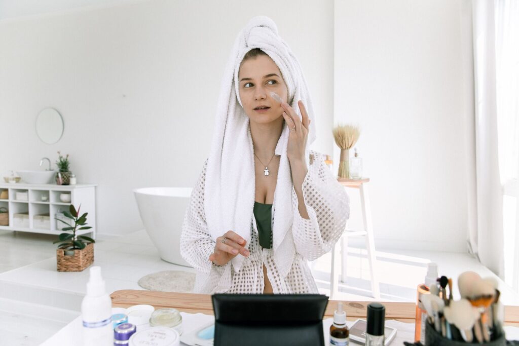 Žena skincare 