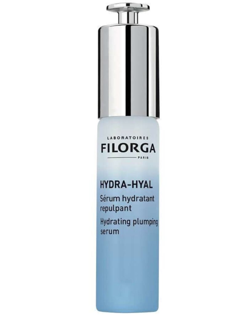 Filorga Hydra-Hyal serum za hidrataciju i punoću kože u plavoj bočici s pumpicom